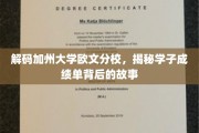 揭秘加州欧文学霸养成记，揭秘成绩单背后的青春轨迹